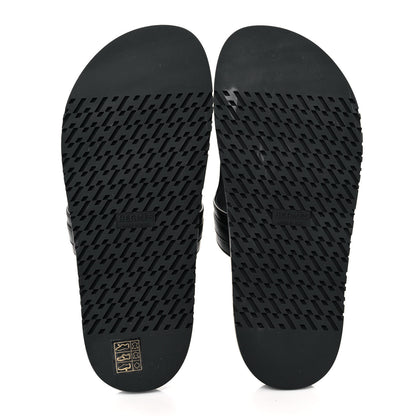 Hermes Calfskin Womens Empire Sandals 39 Black 5 of 11