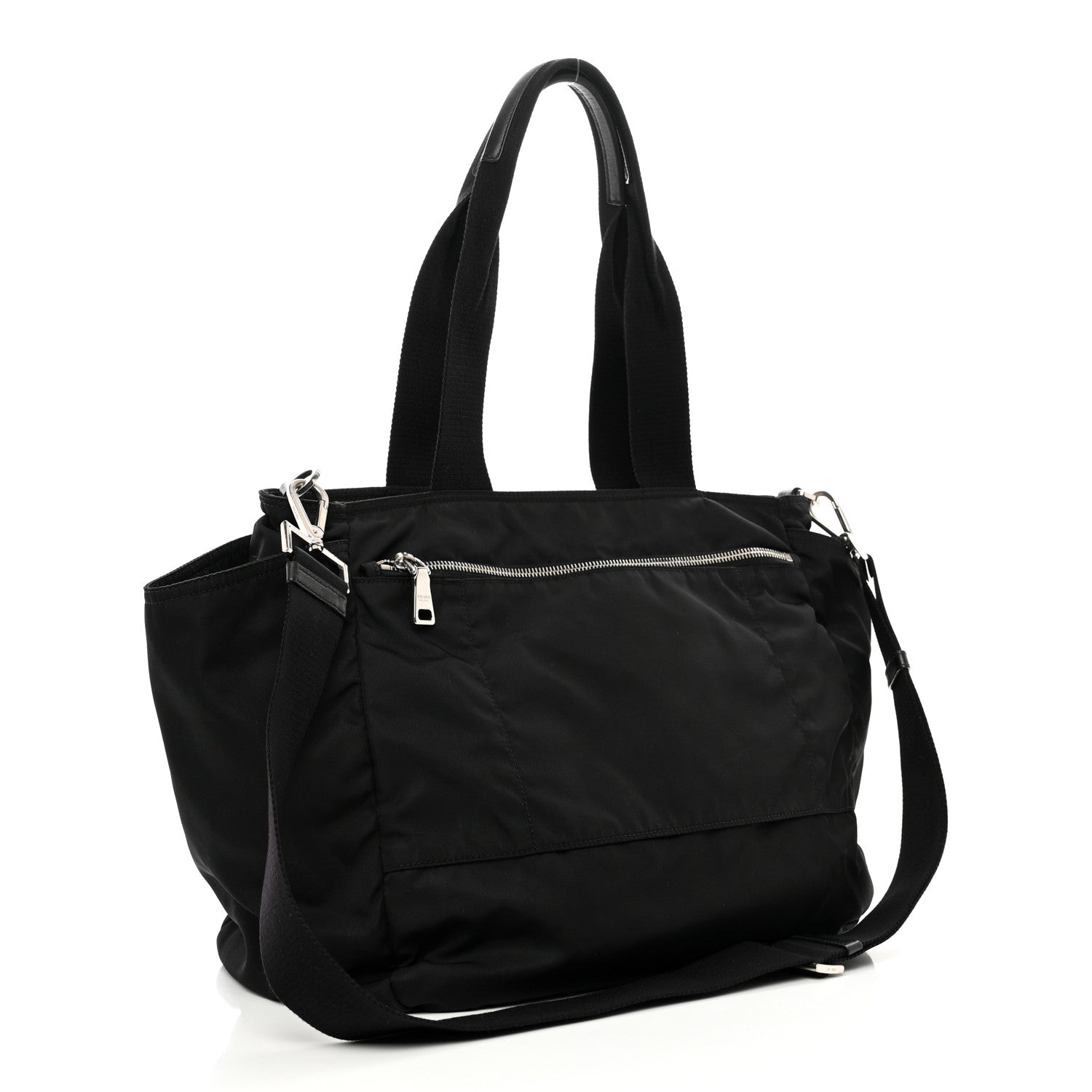 Prada Tessuto Nylon Vela Diaper Bag Black 3 of 10