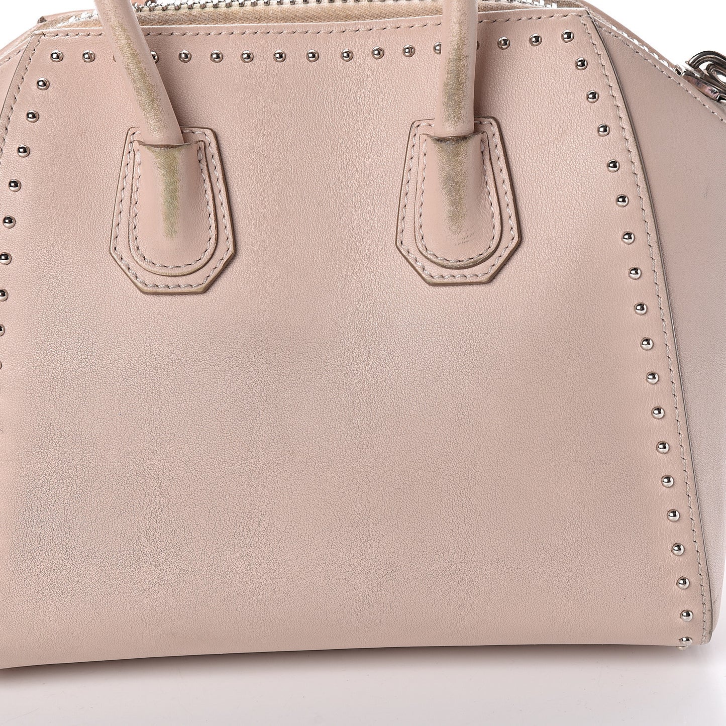 Calfskin Mini Studded Antigona Nude Pink