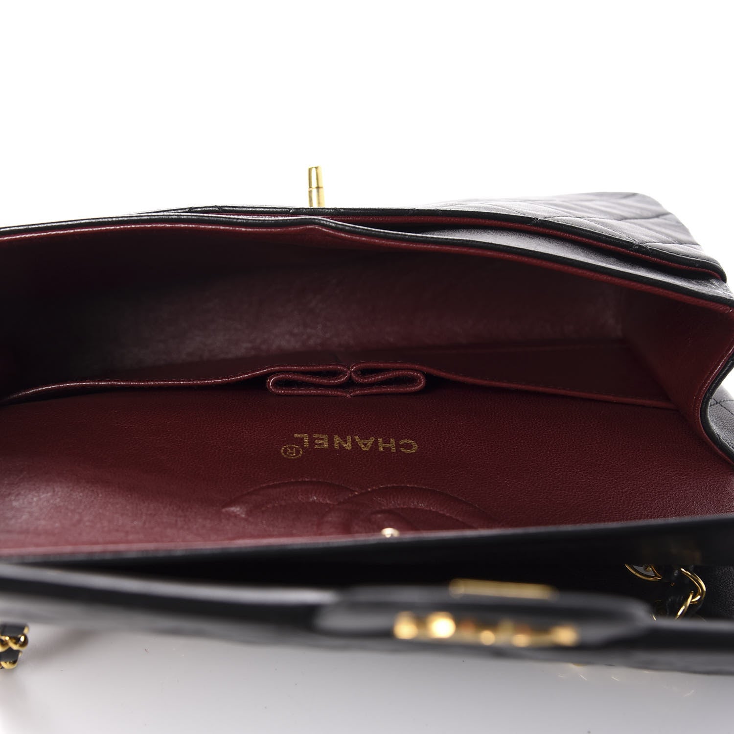 Chanel Lambskin Quilted Medium Double Flap Black 5 of 10