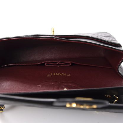 Chanel Lambskin Quilted Medium Double Flap Black 5 of 10