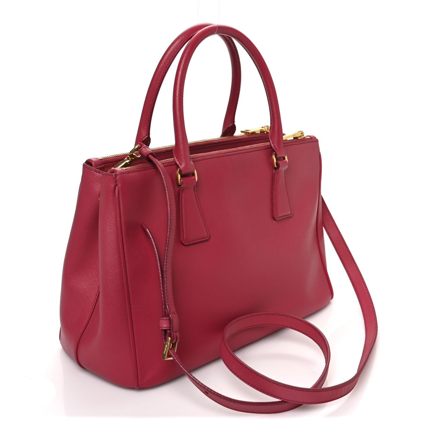 Prada Saffiano Medium Galleria Double Zip Tote Peonia 3 of 13