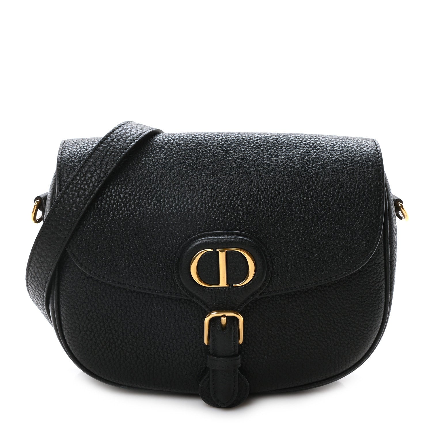 Christian Dior Grained Calfskin Medium Bobby Flap Black 1 of 9