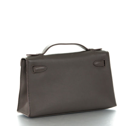 Hermes Swift Kelly Pochette Clutch Etain 3 of 18