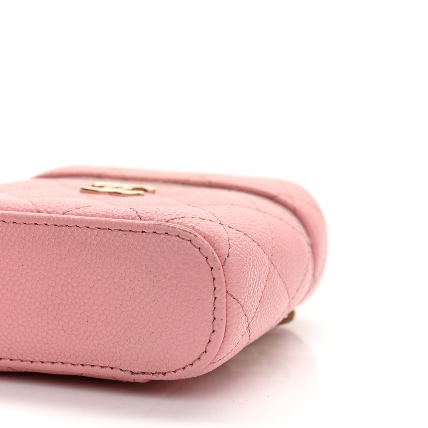 Chanel Caviar Quilted Small Handle With Care Vanity Case With Chain Pink 10 of 13