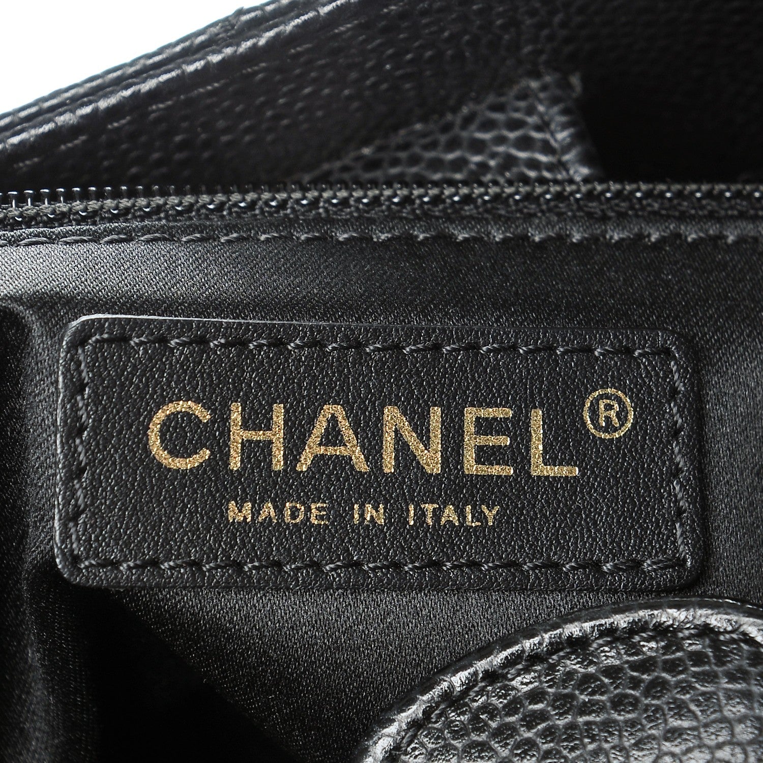Chanel Caviar Quilted Petit Shopping Tote PST Black 6 of 8