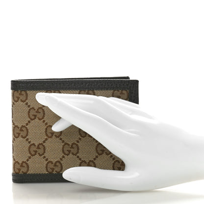 Gucci Mens Monogram Bi-Fold Wallet Dark Brown 2 of 8