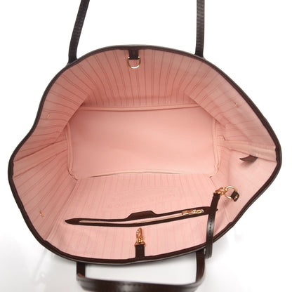 Louis Vuitton Damier Ebene Neo Neverfull MM Rose Ballerine 6 of 13