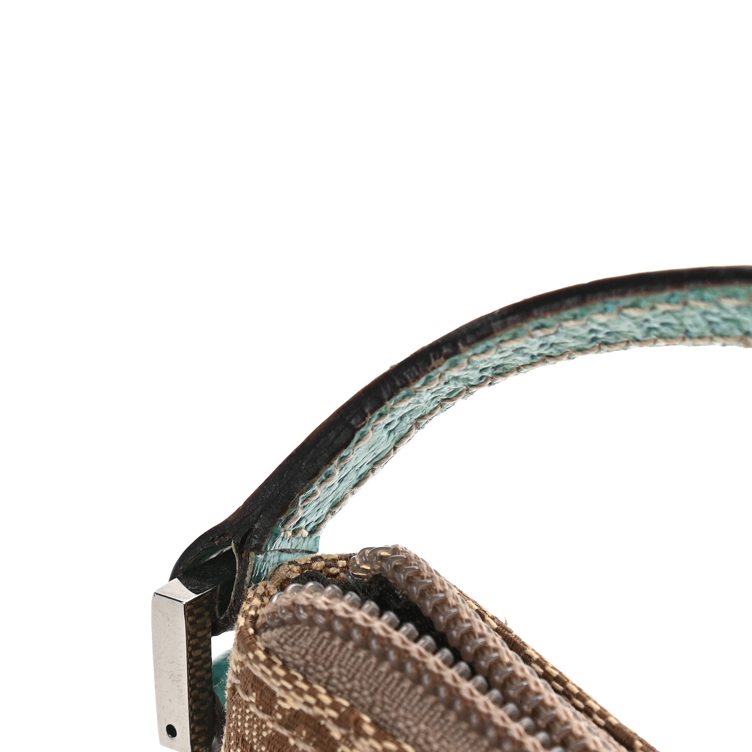 Gucci Monogram Boat Pochette Teal 12 of 13