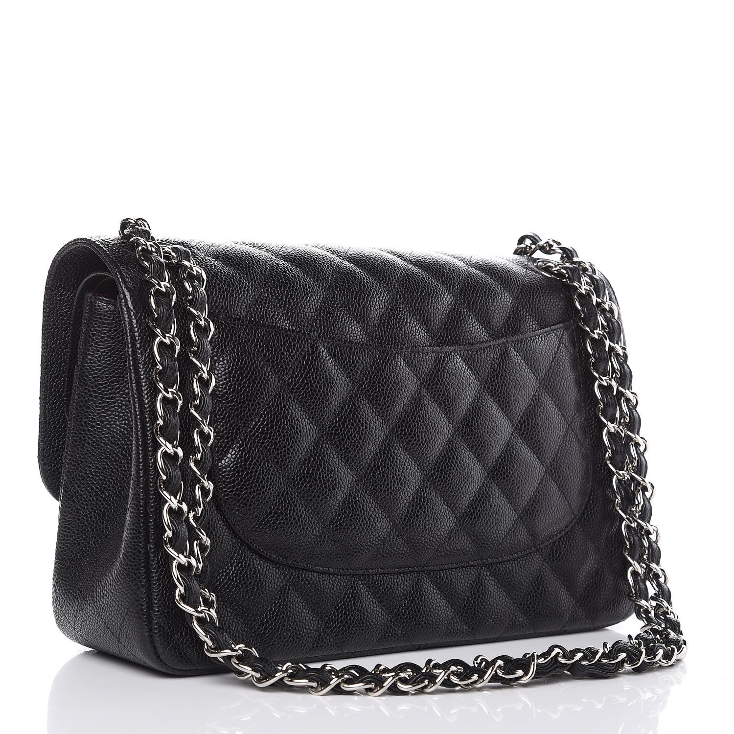 Chanel Caviar Quilted Jumbo Double Flap Black 3 of 11