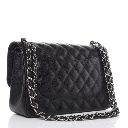 Chanel Caviar Quilted Jumbo Double Flap Black 3 of 11