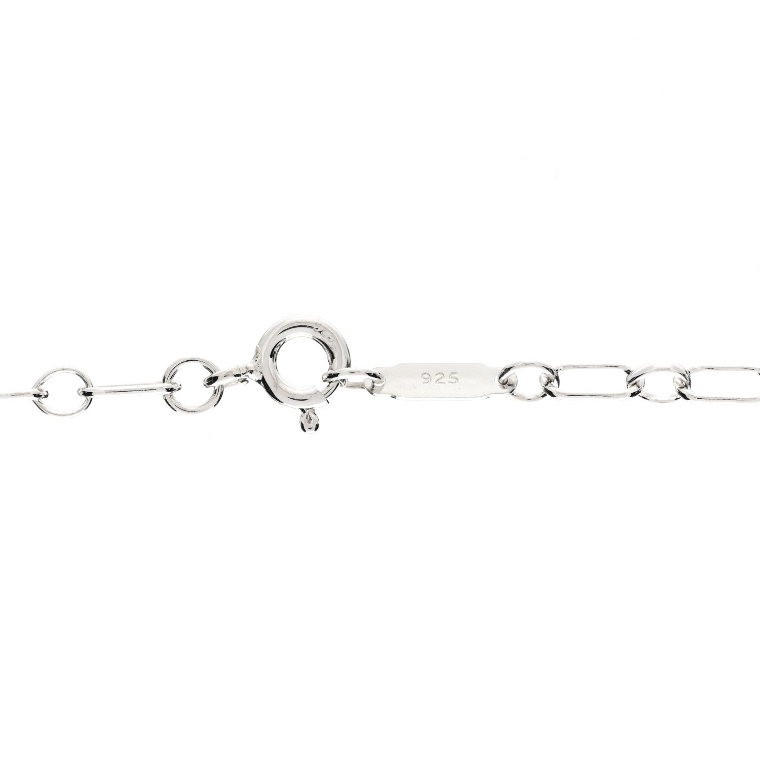 Tiffany Sterling Silver Heart Lock Pendant Link Necklace 5 of 7