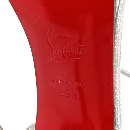 Christian Louboutin Micro 3D Loubi Queen 120 Pumps 39.5 Silver 6 of 8