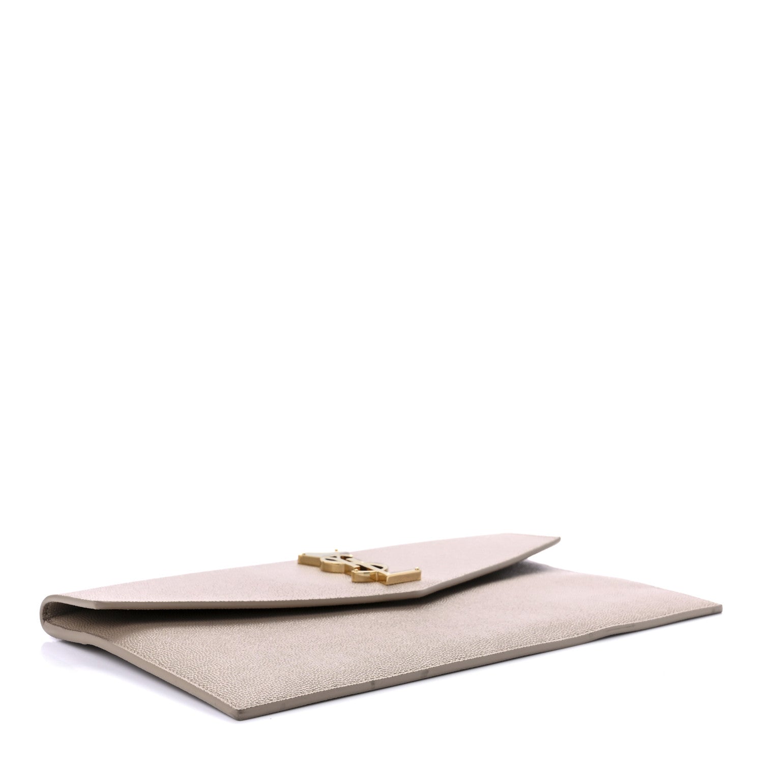 Saint Laurent Grain De Poudre Uptown Pouch Dark Beige 3 of 8