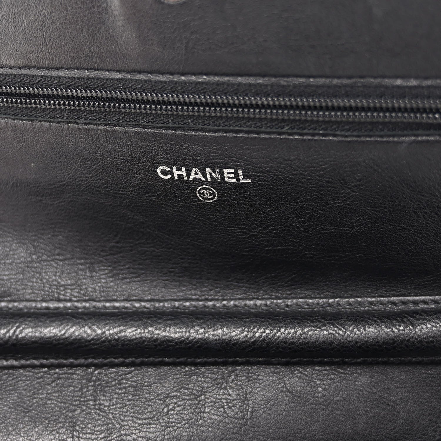 Chanel Calfskin Quilted Chain Around Boy Wallet On Chain WOC Black 6 of 11