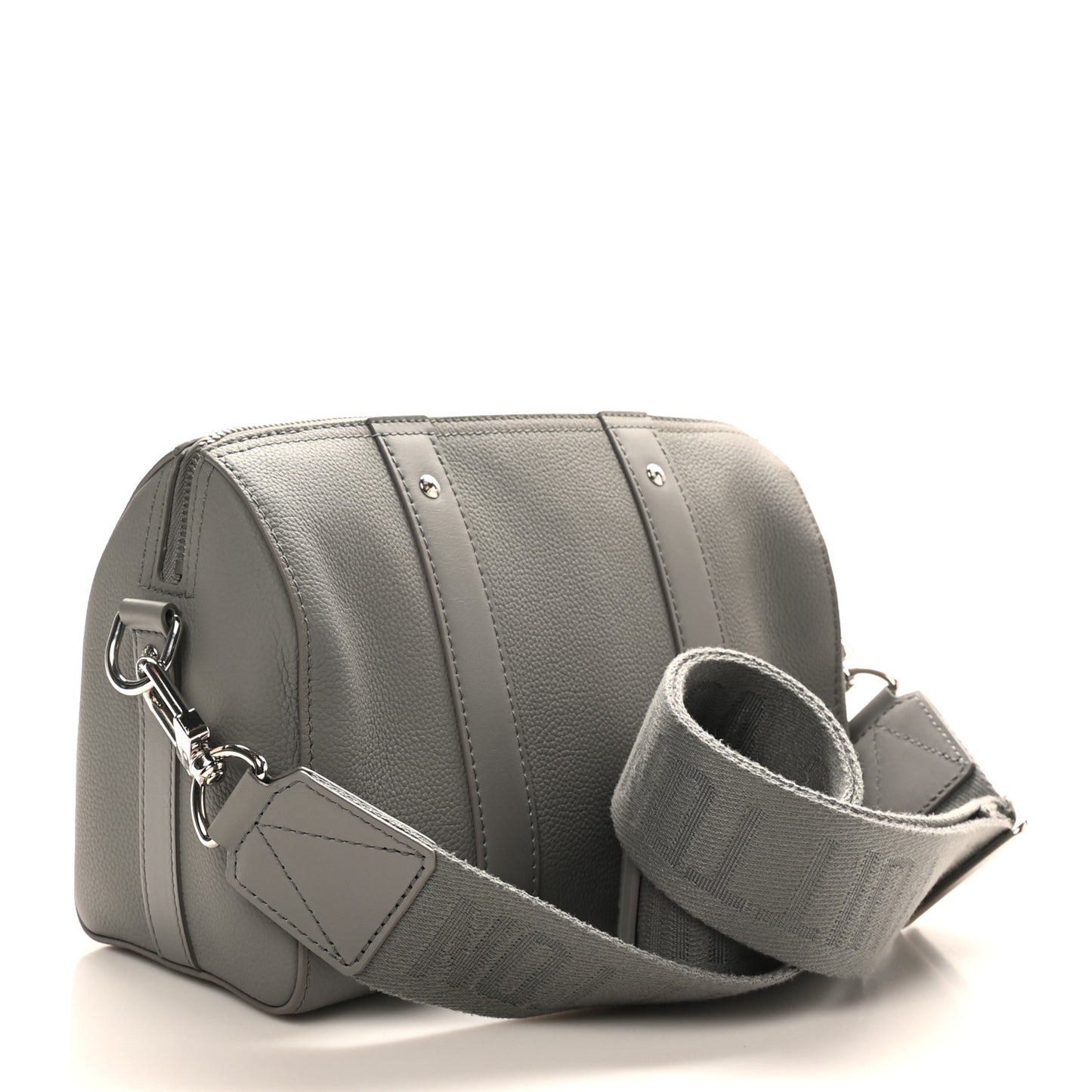 Grained Calfskin Aerogram City Keepall Gris