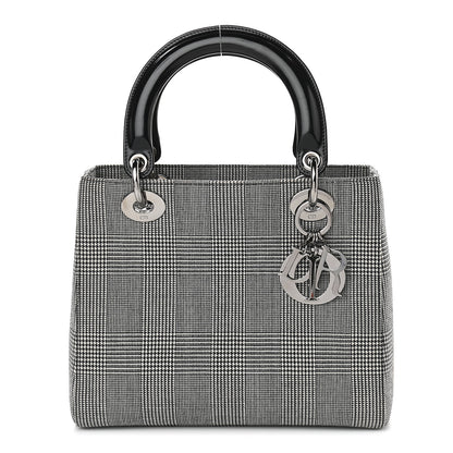 Christian Dior Patent Canvas Medium Lady Dior Black 1 of 9