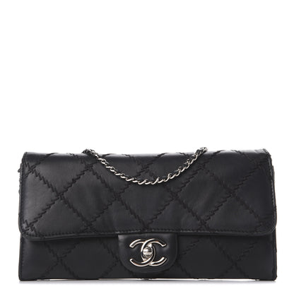 Chanel Lambskin Ultimate Stitch Clutch Flap Black 1 of 10