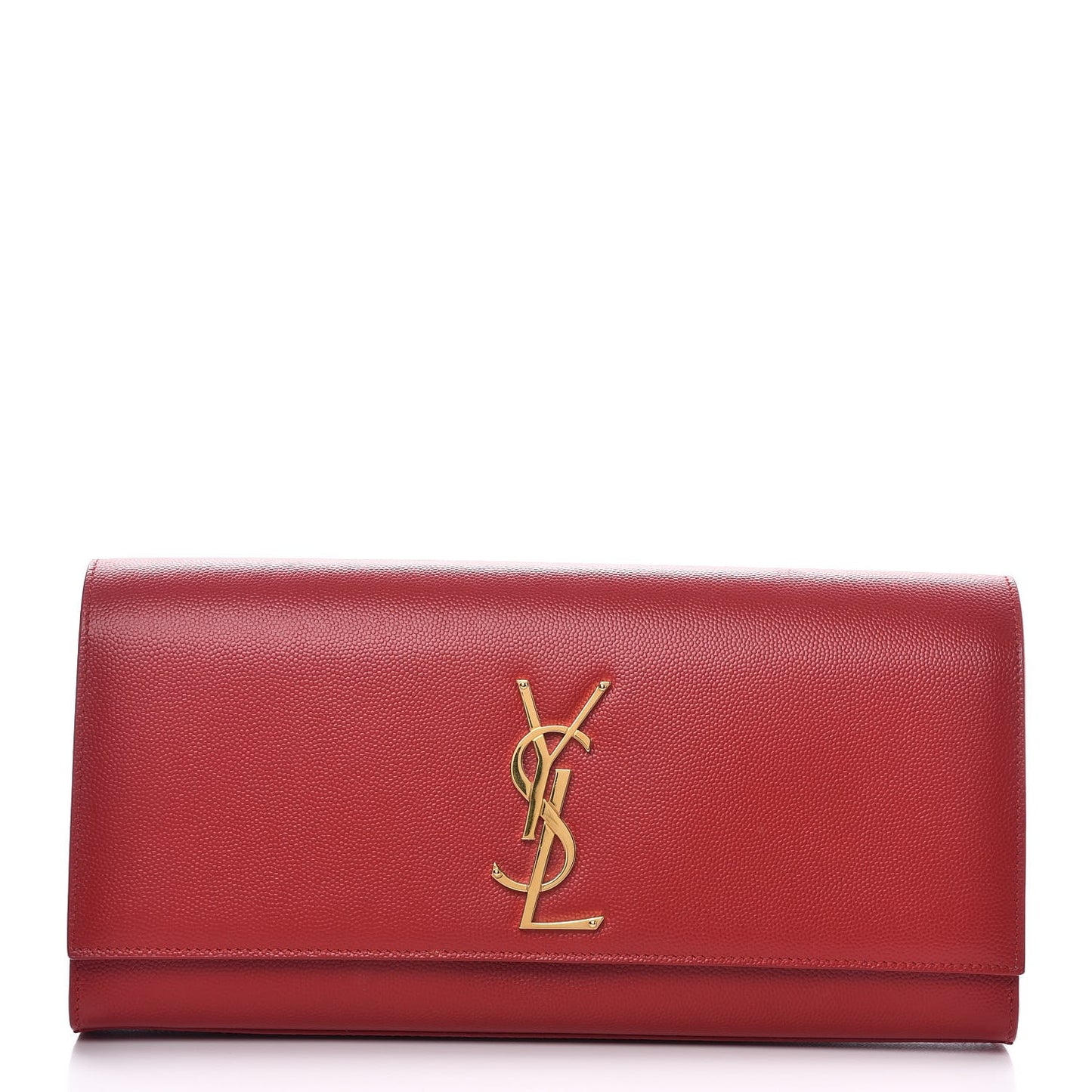 Grain De Poudre Classic Monogram Cassandre Clutch New Red