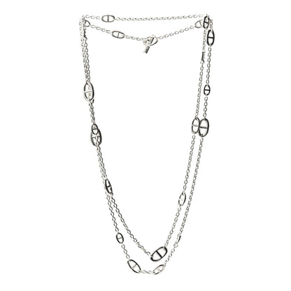 Hermes Sterling Silver Farandole Necklace 160 3 of 6