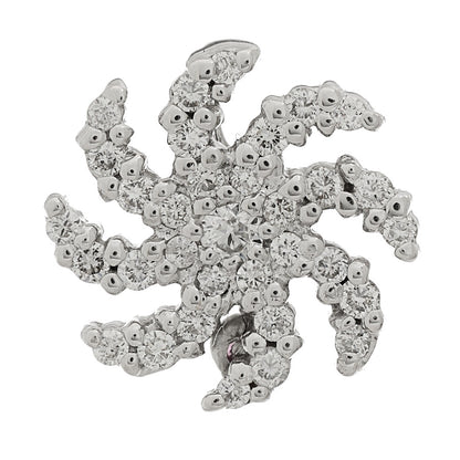 Roberto Coin 18K White Gold Diamond Small Sun Pendant 1 of 3