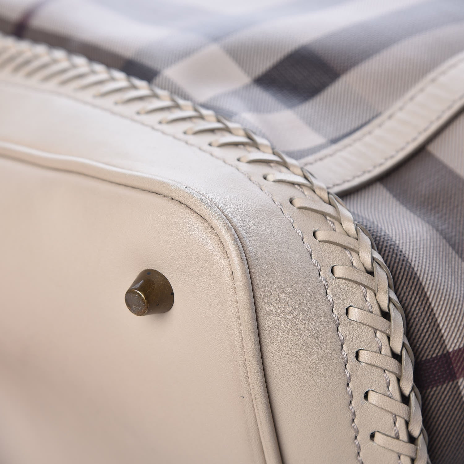 Burberry Smoked Check Medium Ellers Tote Trench 14 of 18