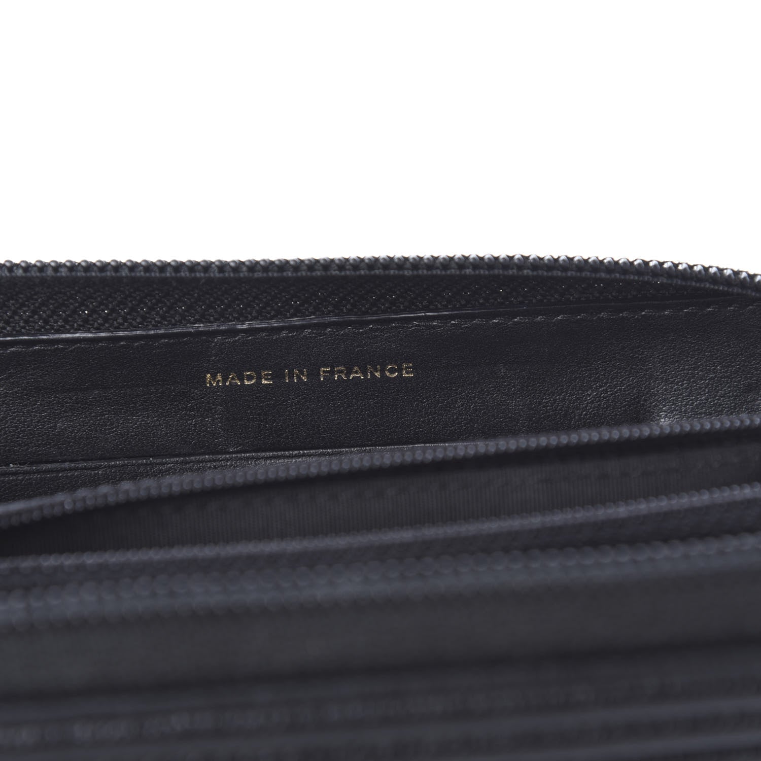 Chanel Caviar Quilted Small Boy Zip Around Wallet Black 9 of 11