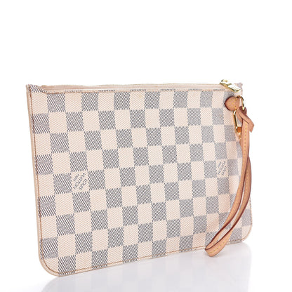 Louis Vuitton Damier Azur Neverfull MM GM Pochette 3 of 8