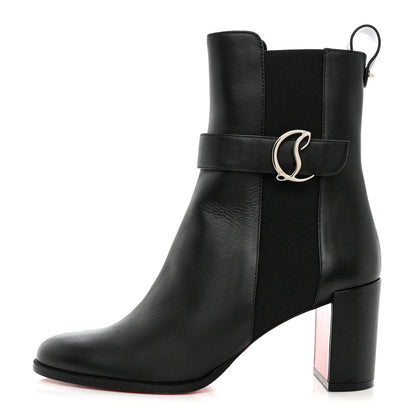 Christian Louboutin Calfskin 70 Chelsea Ankle Boots 39 Black 1 of 9