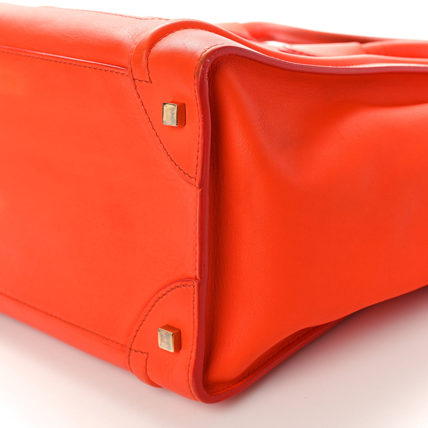 Celine Smooth Calfskin Mini Luggage Orange 9 of 14