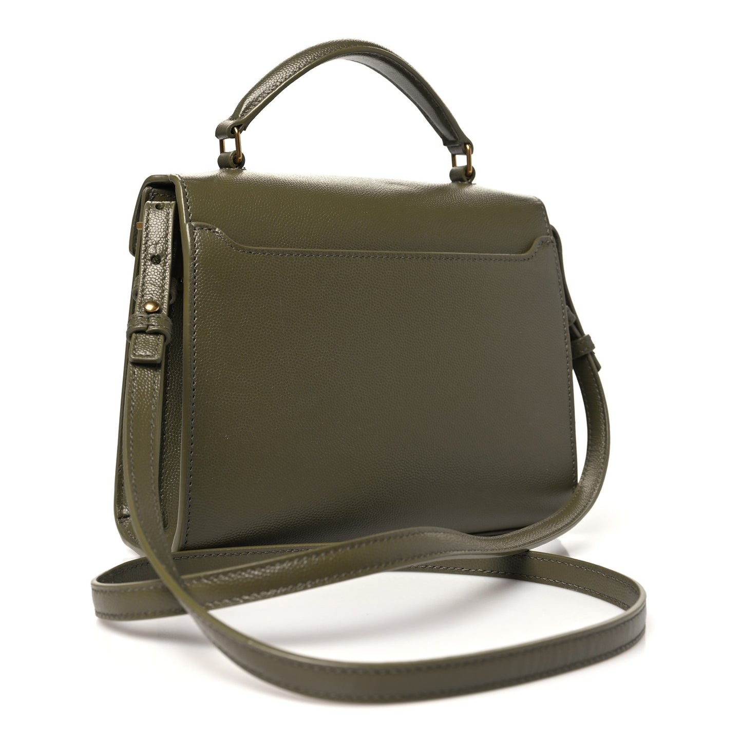 Grain de Poudre Mini Classic Monogram Cassandra Top Handle Olive