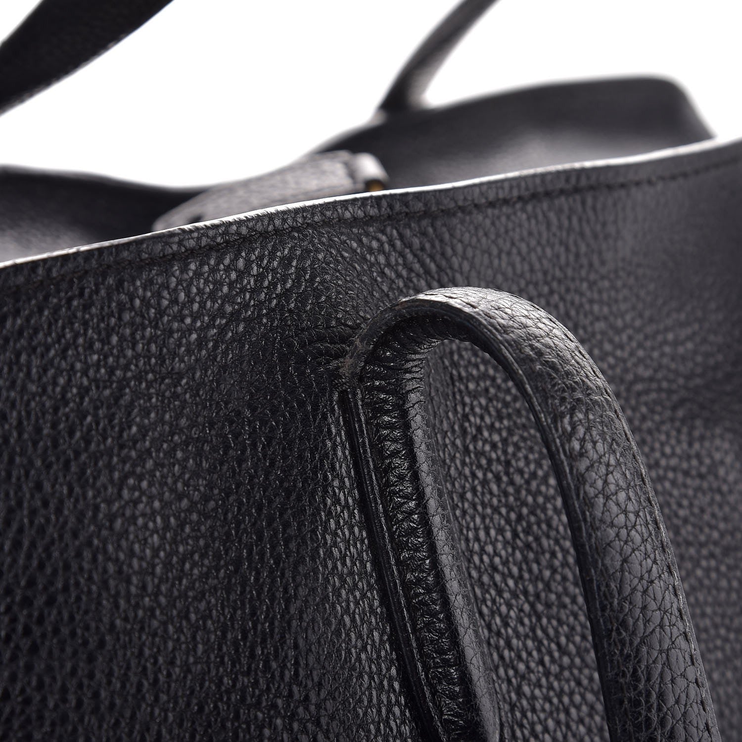 Alexander McQueen Pebbled Calfskin Large Skull Padlock Zip Around Tote Black 12 of 19