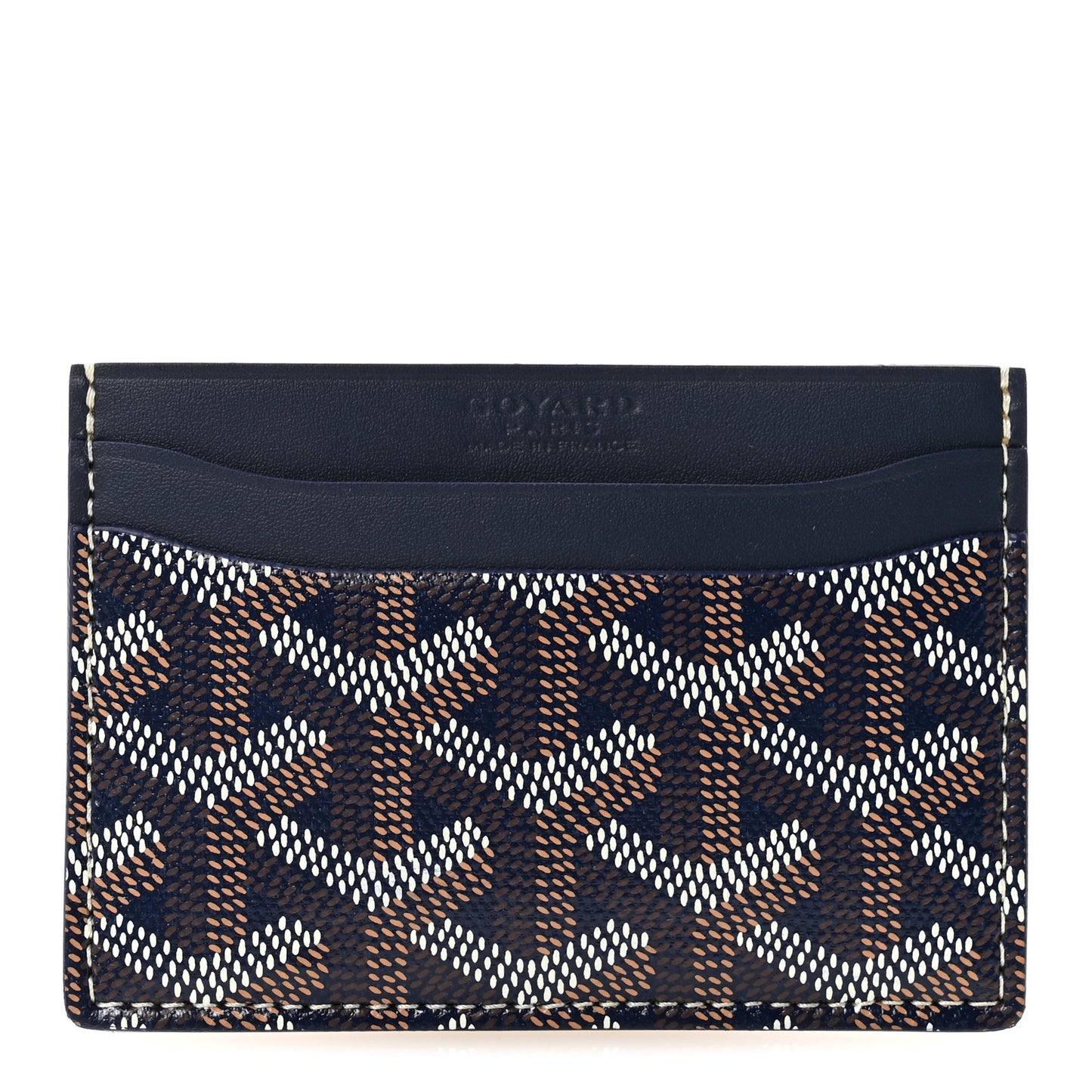 Goyardine Saint Sulpice Card Holder Navy