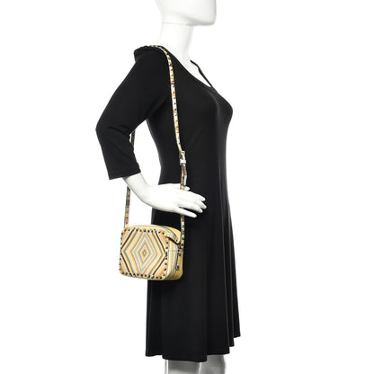 Valentino Garavani Vitello Native Couture 1975 Rockstud Camera Crossbody Bag Green Multicolor 2 of 10
