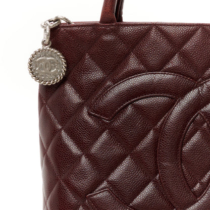 Chanel Caviar Quilted Medallion Tote Bordeaux 8 of 13