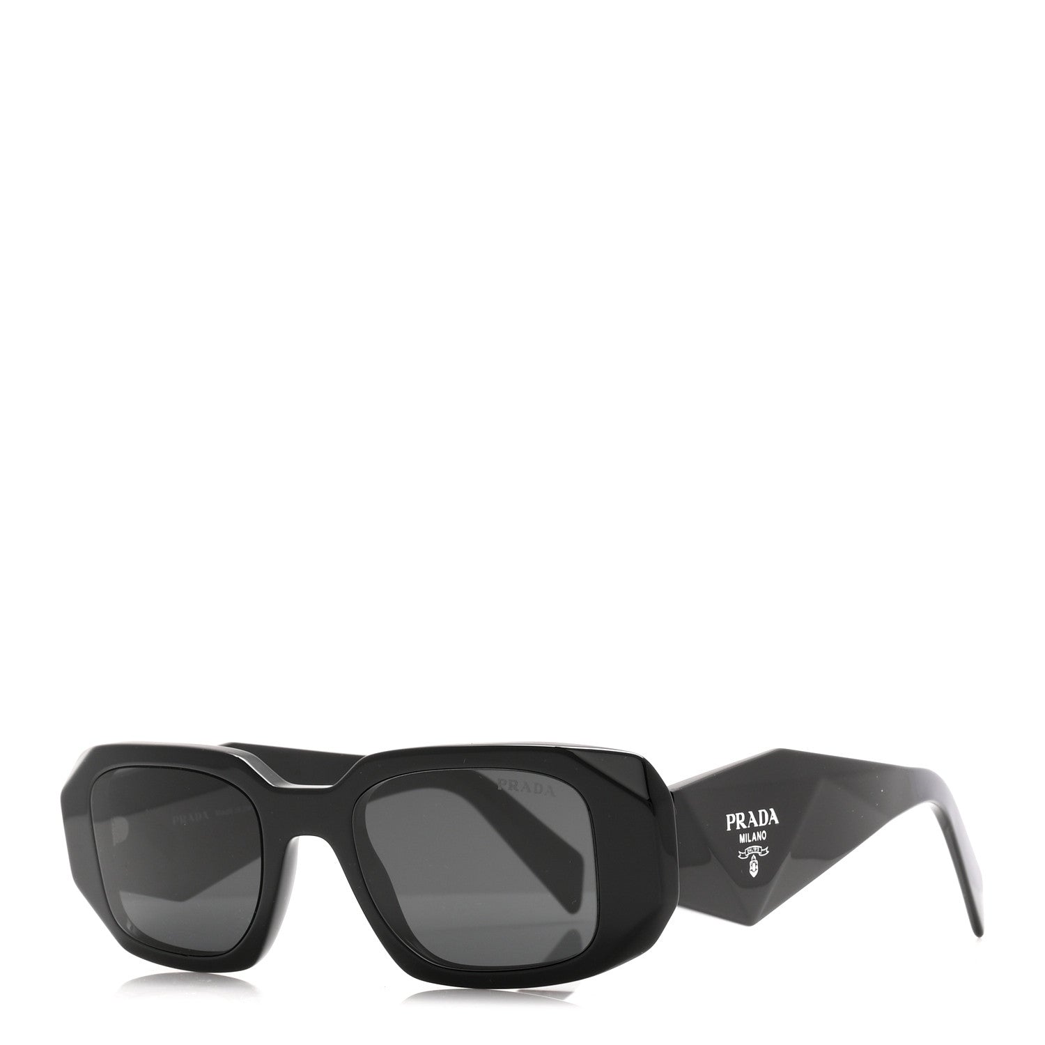 Prada Acetate Symbole Sunglasses SPR 17W Black 1 of 7