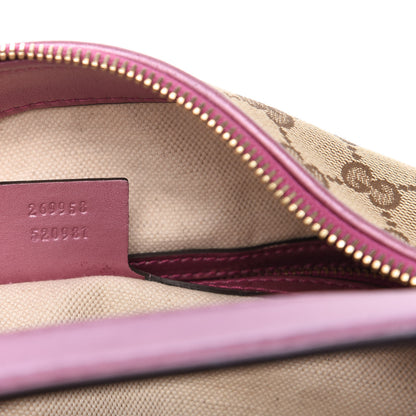 Gucci Monogram Medium Heart Bit Charm Hobo Pink 9 of 12