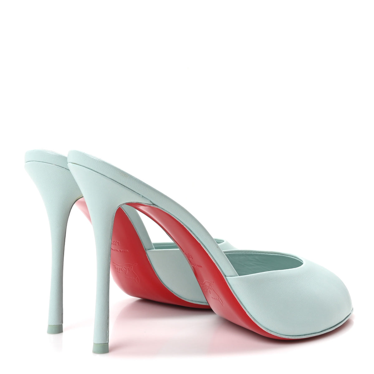 Christian Louboutin Nappa Me Dolly 100 Sandals 41.5 Iceberg 5 of 9