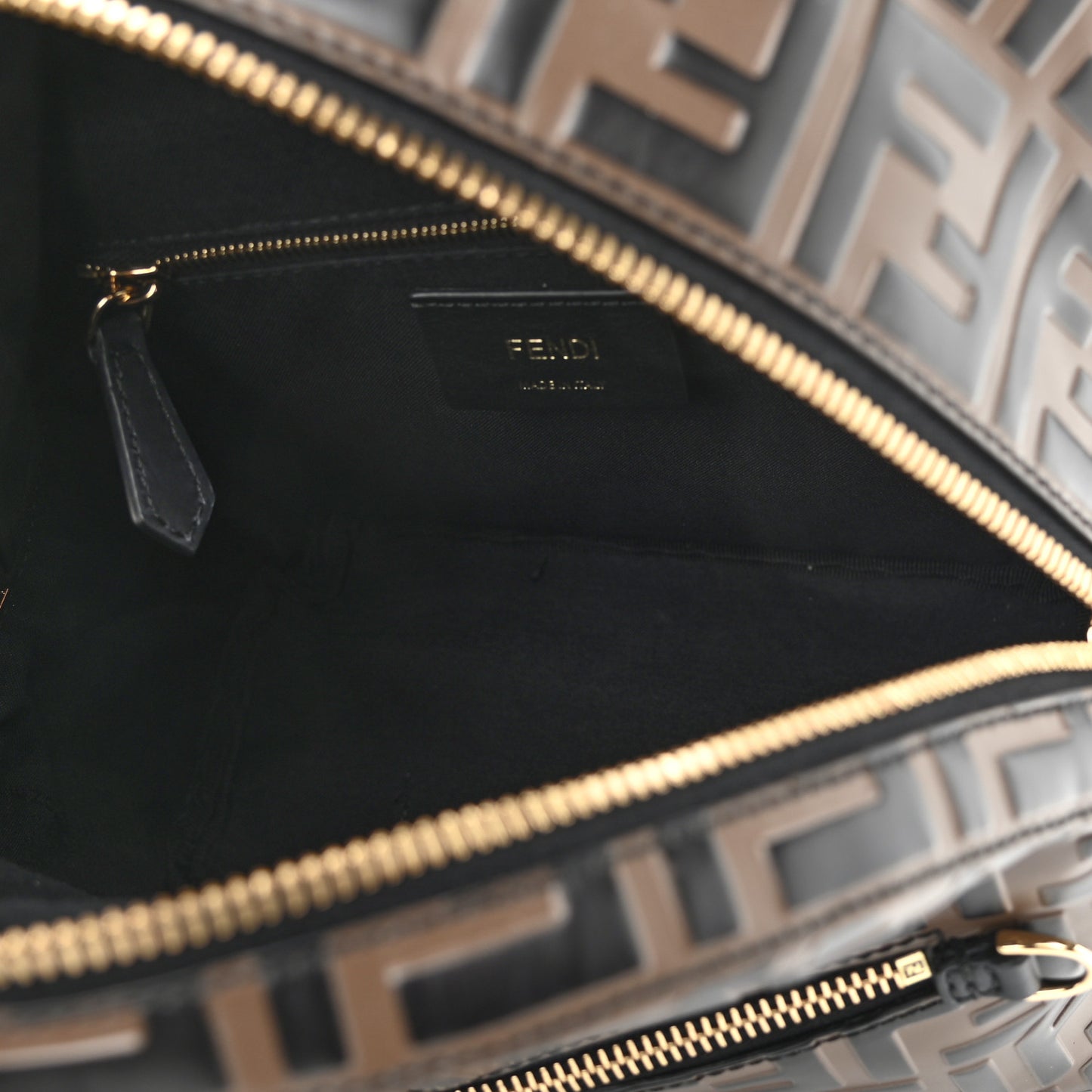 Vitello Bi-Color FF 1974 Embossed Mini Backpack Maya Black