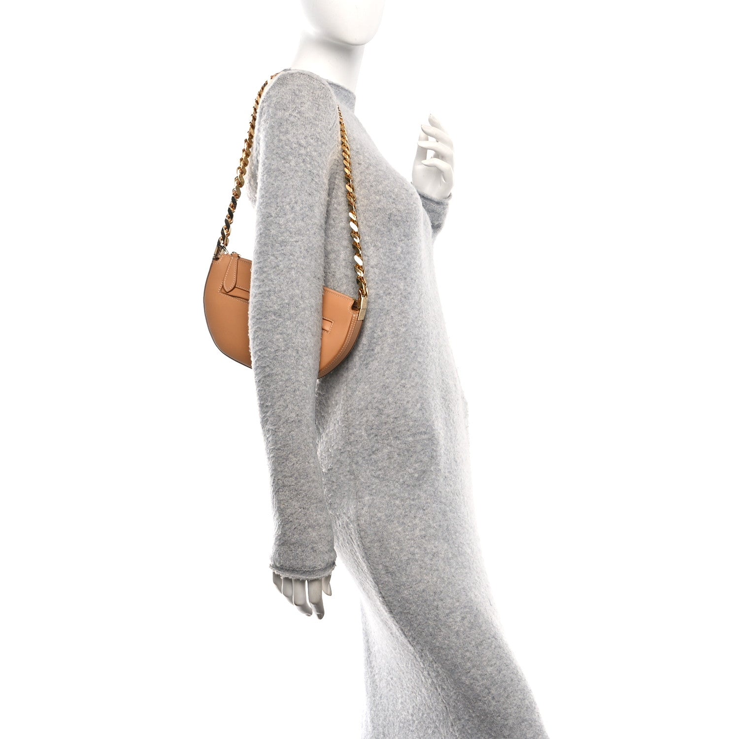 Burberry Calfskin Mini Olympia Chain Shoulder Bag Warm Sand 2 of 9