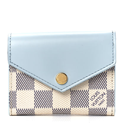 Louis Vuitton Damier Azur Zoe Wallet Olympe 1 of 13