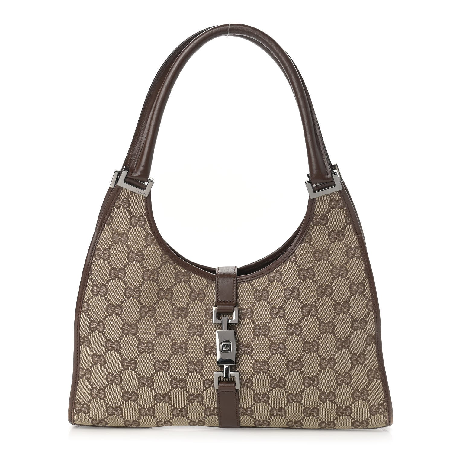 Gucci Monogram Small Bardot Bag Brown 1 of 11