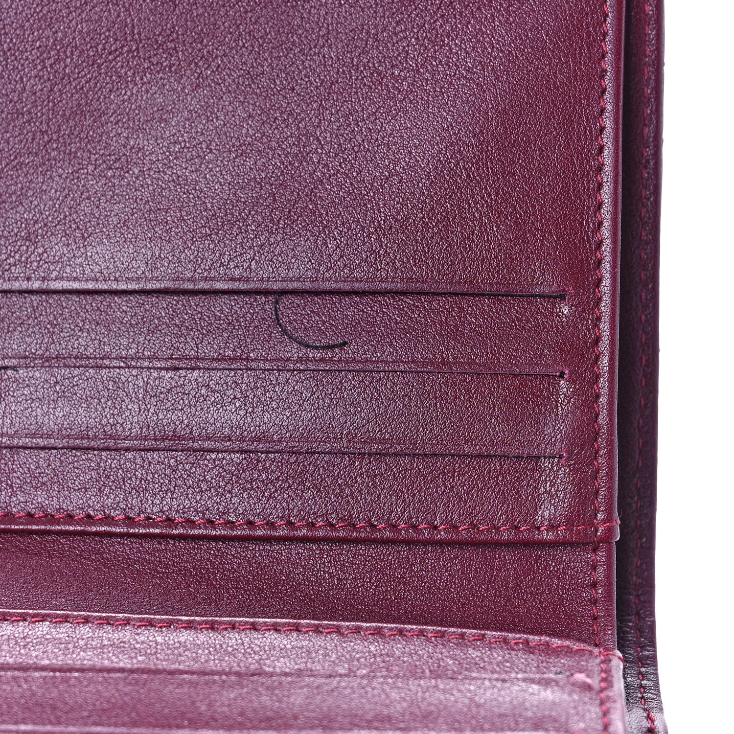 Chanel Patent Quilted Compact French Flap Wallet Dark Red 11 of 12