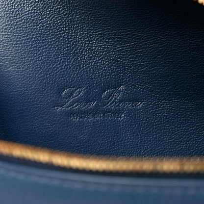 Loro Piana Grained Calfskin L19 Extra Pocket Pouch Navy Blue 6 of 9