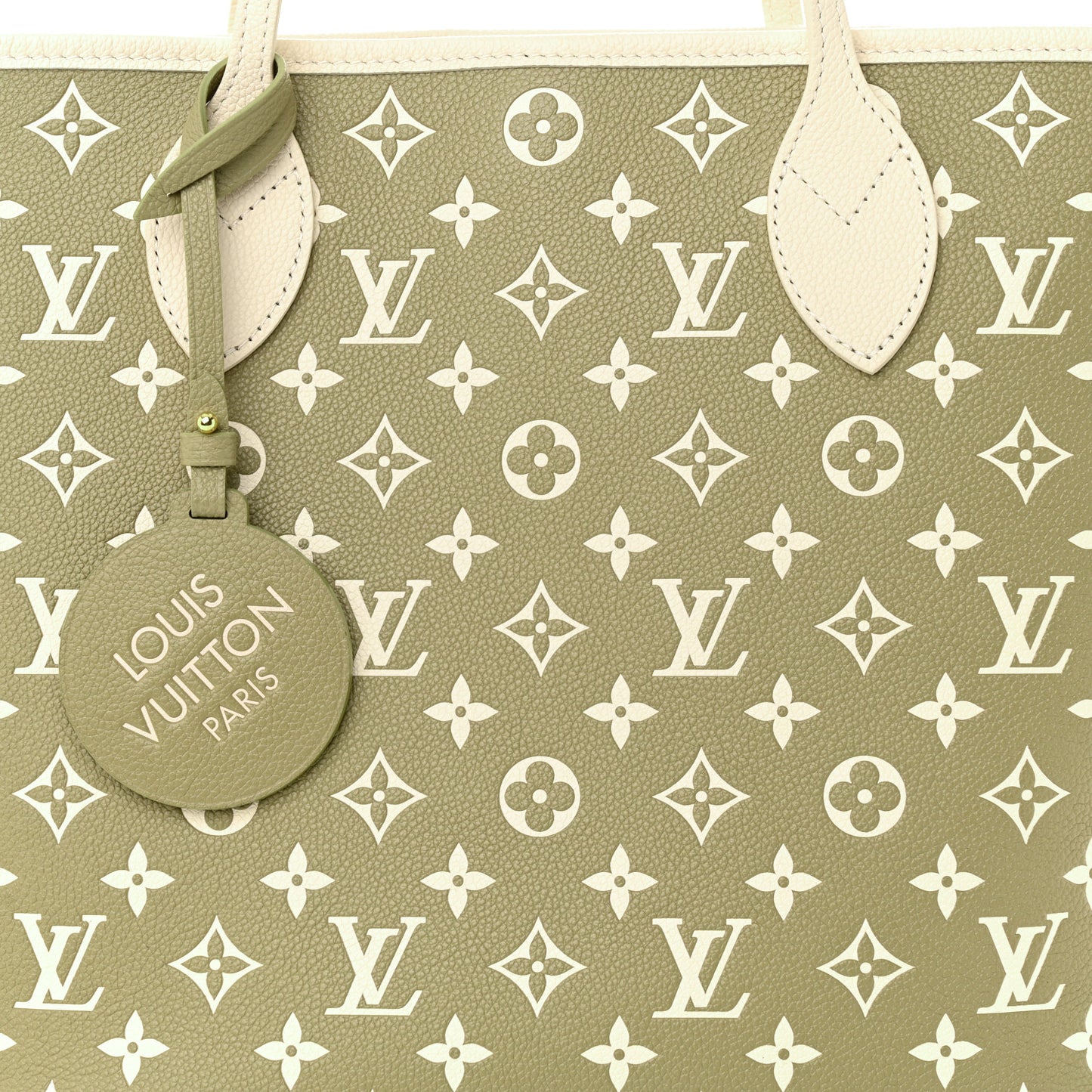 Empreinte Monogram Spring In The City Neverfull MM Kaki Beige Cream