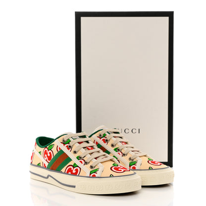 Gucci Canvas Web GG Apple Womens 1977 Tennis Sneakers 36 Ivory Red Mystic White New Shamarock 8 of 8