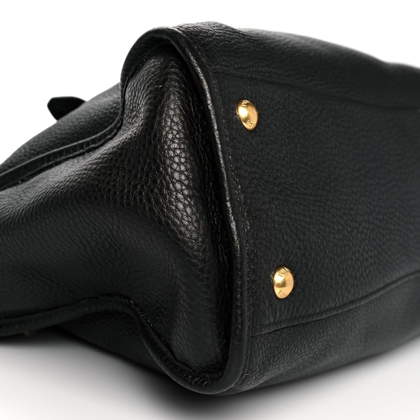 Vitello Daino Shopping Satchel Black