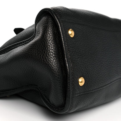Prada Vitello Daino Shopping Satchel Black 8 of 9