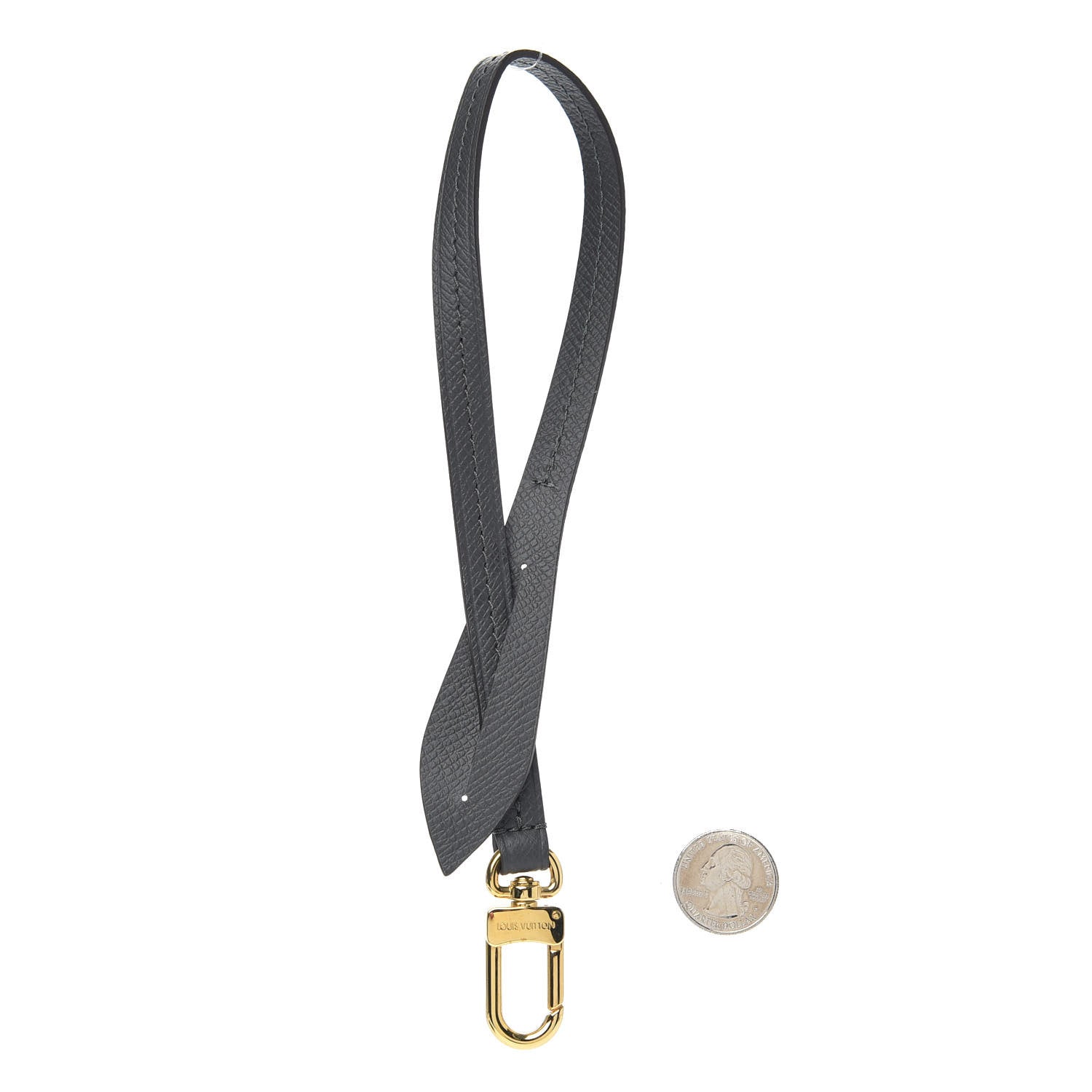 Louis Vuitton Calfskin Pochette Accessories Strap Grey 2 of 3