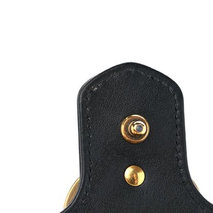 Gucci Calfskin Matelasse Mini GG Marmont Top Handle Shoulder Bag Black 15 of 15